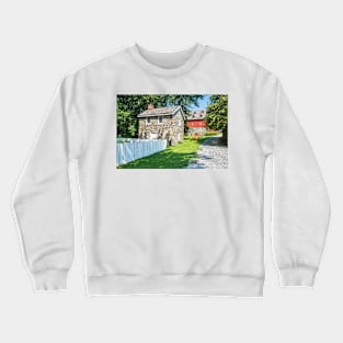 Jerusalem Mill Village Scene Crewneck Sweatshirt